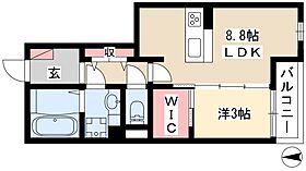 パステル須ヶ口  ｜ 愛知県清須市清洲2011-1（賃貸アパート1LDK・2階・35.20㎡） その2