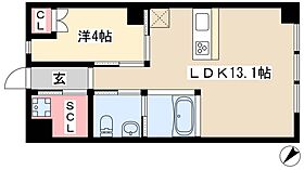 コレクション名駅III  ｜ 愛知県名古屋市西区則武新町4丁目4-21（賃貸マンション1LDK・2階・40.05㎡） その2