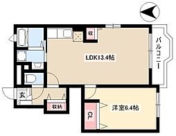 間取図画像 1LDK