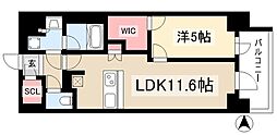 名古屋市西区幅下2丁目マンション 1LDKの間取図画像