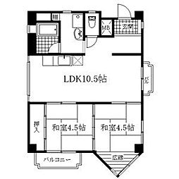 フルーヴェ1番館 3階