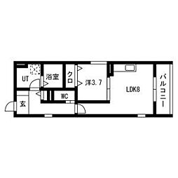 間取図画像 1LDK