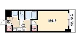 プレサンス名古屋駅前プラチナム 1Kの間取図画像