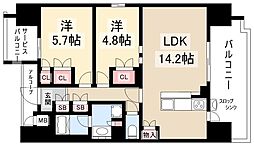 グランパセオ名駅那古野 13階/-