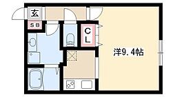 BRANCHE城西 1Kの間取図画像