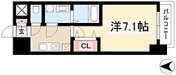 S-RESIDENCE浄心 1Kの間取図画像