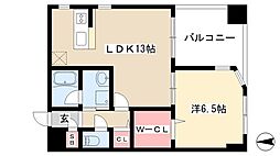 エスポワールi 1LDKの間取図画像