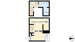 ヴィラ新福寺 1Kの間取図画像