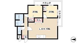 サンパレス 2階/-
