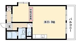 キャッスル小川 ワンルームの間取図画像