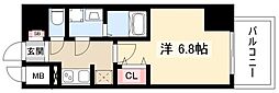 名古屋市北区杉栄町5丁目マンション 1Kの間取図画像
