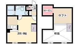 プリマグランデ須ケ口壱番館 1Kの間取図画像