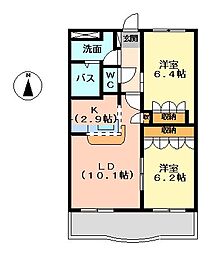 ラハウスコア 2階/-