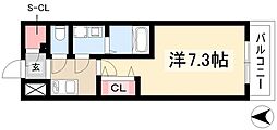 S-RESIDENCE浄心 1Kの間取図画像