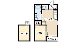 コンフォート 1LDKの間取図画像