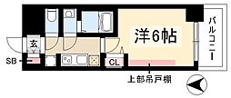 プレリス丸の内オーレル 1Kの間取図画像
