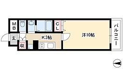 CEDARFIELD 1Kの間取図画像