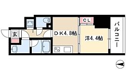 さくらヒルズニシキプラチナムレジデンス 1DKの間取図画像