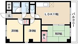 ファミール・寿 3LDKの間取図画像