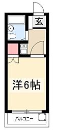 アーバンライフ東枇杷島2 1Kの間取図画像
