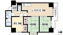 レグノアレッタ 3LDKの間取図画像