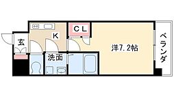 UURコート名古屋名駅 1Kの間取図画像