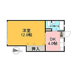 吉田ビル 1DKの間取図画像
