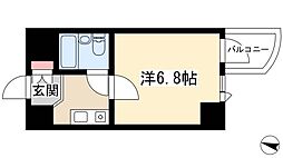 ライオンズマンション丸の内第5 1Kの間取図画像