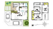 ２号地　参考プラン　１階51.84m2　２階43.33m2　延床面積95.17m2
