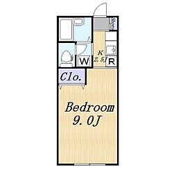 アネックス横浜 ワンルームの間取図画像