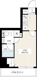 レアライズ綾瀬 1Kの間取図画像