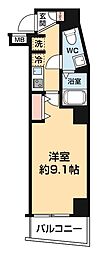 XEBECOYAMA 1Kの間取図画像