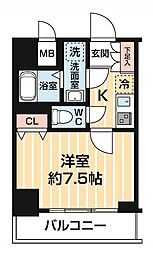 HY'SステージBrillant 1Kの間取図画像