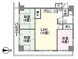 センチュリー御宿シーサイド 3LDKの間取図画像