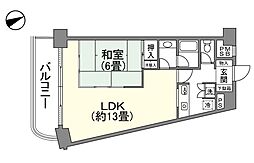 アベイル白浜 1LDKの間取図画像