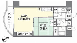 エスカール御宿 1LDKの間取図画像