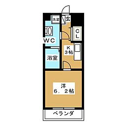 間取図画像 1K