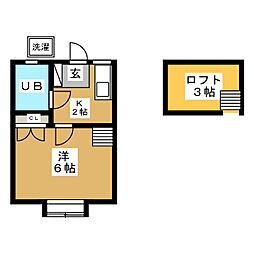 クレストホームズ舞浜 1Kの間取図画像