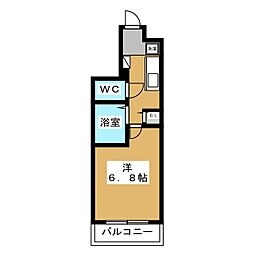 ドゥーエ浦安2 1Kの間取図画像