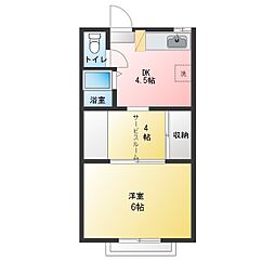 行徳石田マンション 1SDKの間取図画像
