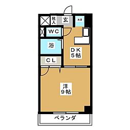 YRレジデンス 1DKの間取図画像