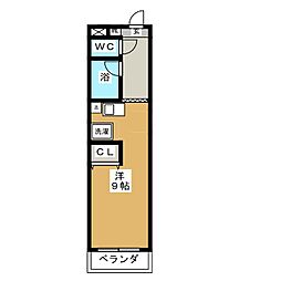 ラフィーネ初石 ワンルームの間取図画像