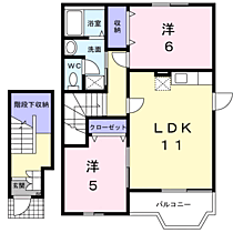 ソレアードII 202 ｜ 岡山県津山市横山（賃貸アパート2LDK・2階・58.53㎡） その2