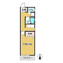 ヴィラ北園 0202 ｜ 岡山県津山市北園町（賃貸アパート1K・2階・23.36㎡） その2