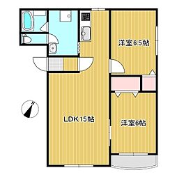 ピュアライフ壱番館 2LDKの間取図画像