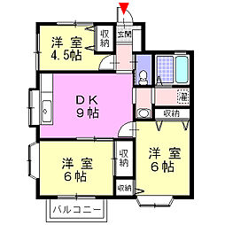 ロマーニハイム 3DKの間取図画像