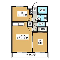 間取図画像 2LDK