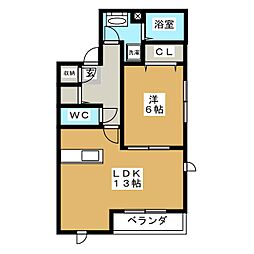 エテルナ瑞江 1LDKの間取図画像