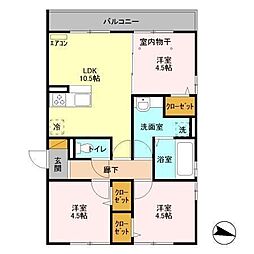 ルーチェ 3LDKの間取図画像