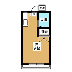 コーポ平塚 ワンルームの間取図画像